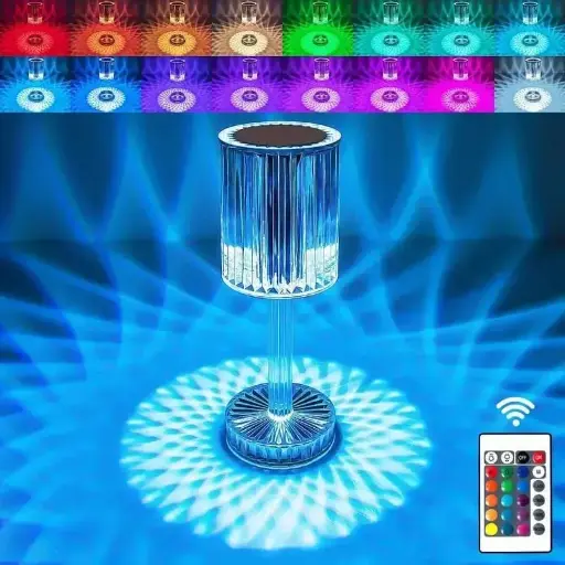 16 Colors  Crystal Lamp